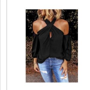 Cold shoulder top